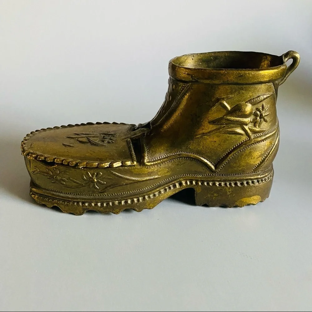 Mid-Century Italian Brass Boot Ashtray